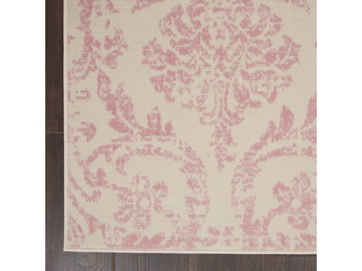 Nourison Jubilant White And Pink 5'x7' Area Rug