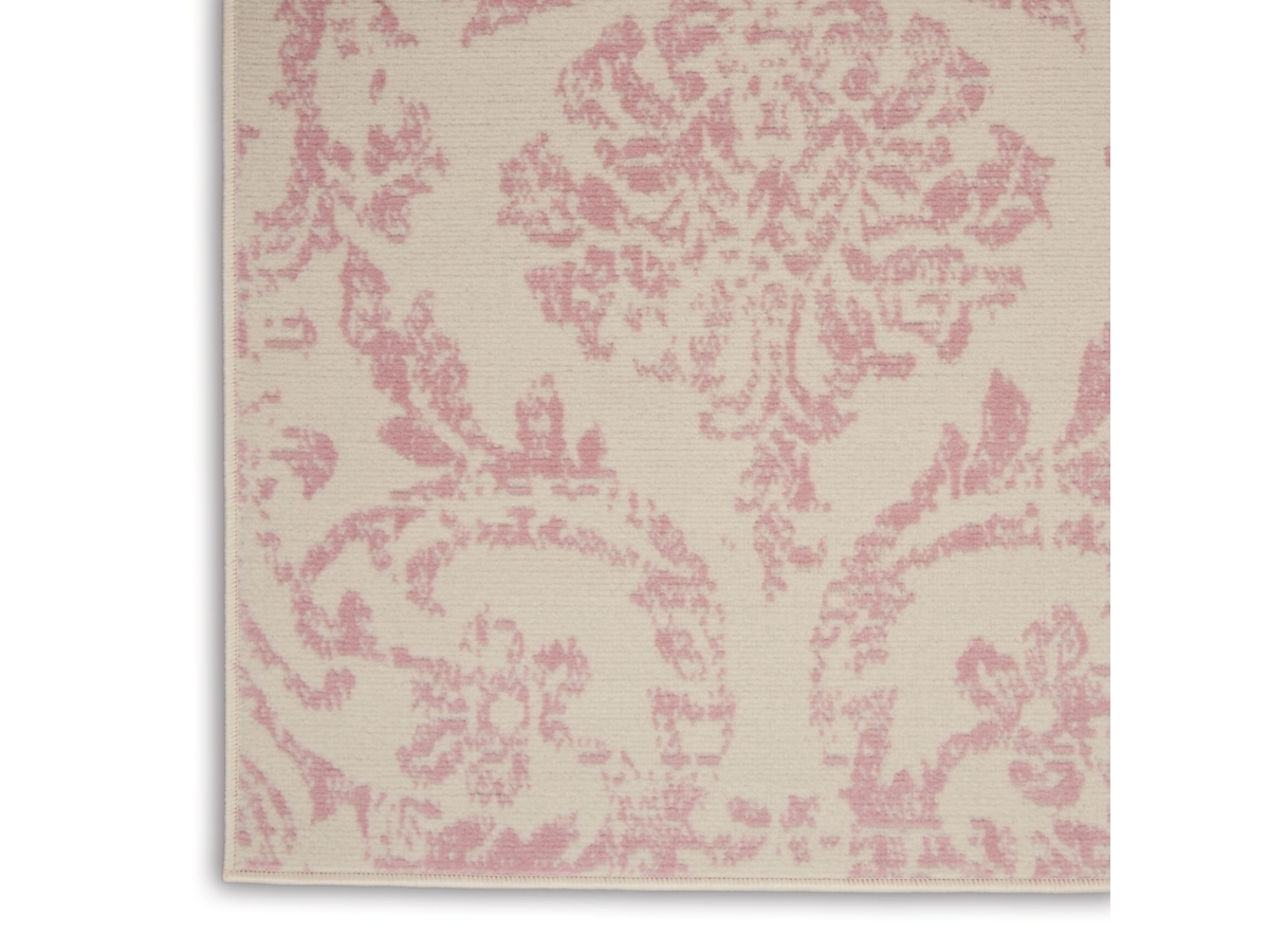 Nourison Jubilant White And Pink 5'x7' Area Rug