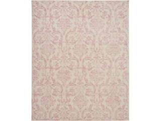 Nourison Jubilant 7'10" x 9'10" Ivory/Pink Vintage Indoor Rug