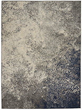 Nourison Passion 5' X 7' Charcoal And Ivory Area Rug, Charcoal/Ivory, large