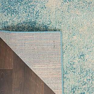 Rich, lush, seductive color draws you in to the plush beauty of the lovely passion collection. If you thrill to the pleasures of beautifying your home, you'll find passion area rugs simply irresistible. These fantastic florals, stunning abstracts and dramatic geometric designs meld elements of classic persian motifs with a modern sensibility. Woven of polypropylene fibers on state-of-the-art powerlooms, this collection of area rugs combines thick, comfortable pile with an easy-care approach. Advanced overdye techniques create an exciting patina effect. Live a more colorful life with passion in your home! The sky's the limit when you welcome this lush medley of heavenly blues into your home. Thick, inviting pile presents a painterly approach in thrilling abstract “art for the floor.” soft and sumptuous easy-care fiber completes the appeal of this stunning passion area rug.Power loomed | Easy-care fibers | Low shedding | Indoor only | Rug pad recommended