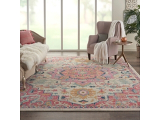 Nourison Passion 8' x 10' Ivory/Pink Bohemian Indoor Rug