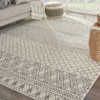 Nourison Passion 8' x 10' Area Rug, Ivory/Gray, large