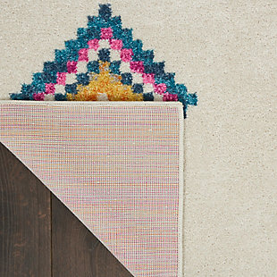 Rich, seductive color draws you into the plush beauty of the Passion Collection. These fantastic florals and dramatic geometric designs meld elements of classic Persian motifs with a bohemian sensibility. Woven from polypropylene fibers on state-of-the-art power looms, this collection of area rugs combines thick, comfortable pile with an easy-care approach. Advanced overdye techniques create an exciting patina effect in shades of pink, blue, and orange. Live a more colorful life with Passion in your home! 0Power-loomed | Serged edges | Low shedding | Indoor Only | Rug pad recommended