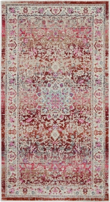 Nourison Nourison Vintage Kashan 2' x 4' Red Vintage Indoor Rug, Red, large
