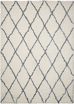 Nourison Galway Gray And White 5'x7' Area Rug, Ivory/Gray, large