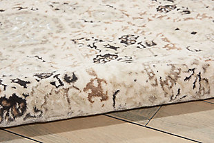 This timeless transitional collection features elegant designs infused with rich, saturated color to bring a laid-back luxury to any interior. Flawlessly fabricated for splendid tone and texture, and delicately distressed to evoke a beautiful vintage vibe, our ® home silver screen area rugs are certain to capture attention. The ® home silver screen collection lives in our americana style guide™ there's nothing like a charming floral design to add welcoming warmth to any interior. Expertly woven with signature attention to detail, this ® home silver screen area rug makes a standout statement of style and comfort. The ® home silver screen collection lives in our americana style guide™100% polyester | 100% polyester | Loom woven | Serged edges | Low shedding | Indoor only; rug pad recommended | Imported