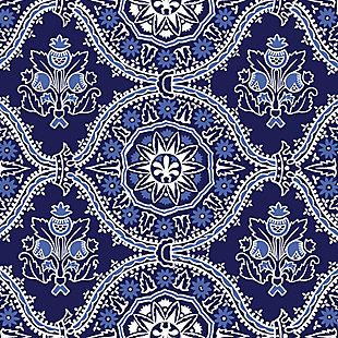 Become engulfed in a Moroccan dream with just one look at this mat. Its captivating navy hue over medallion pattern is reminiscent of richly colored Marrakech goods. Placing this mat in a high traffic area? Don’t worry. The underside is slip-resistant.Made of polyester | Sponge rubber/neoprene underside for support/slip resistance | Machine washable; line/air dry | Made in the u.s.a.