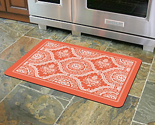 Home Accents Premium Comfort 1'10" x 2'7" Deep Floral Mat, Red, rollover