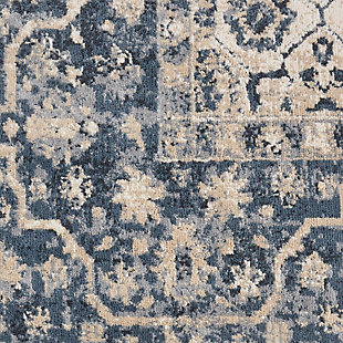 This magical and majestic collection features exotic old world patterns displayed in alluring ornamental color palettes to lend an intriguing air of mystery and exciting aspect of history to any interior. Flawlessly fabricated from specially created super silky and simple-to-care-for fibers and then beautifully washed to create the look and feel of a time-honored antique, these magnificent rugs will stir the senses and spark the imagination. Our ® malta collection of area rugs lives in our ivory coast style guide. Warm and welcoming this wonderful rug is carefully washed for a beautiful vintage effect, super soft texture and superb tone.  featuring a traditional gorgeous geometric design in splendid shades of indigo, ecru and sky blue, our ® malta area rug lives in our ivory coast style guide.90% polypropylene, 10% chenille | 90% polypropylene, 10% chenille | Power loomed | Handcrafted | Low shedding | Indoor only; rug pad recommended | Imported
