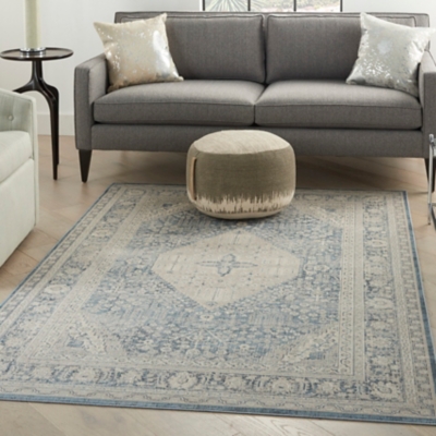 Nourison Malta 5' X 8' Area Rug, Blue, rollover