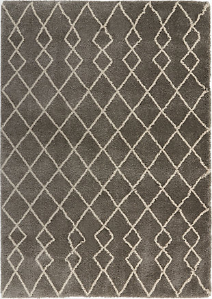 Nourison Nourison Martil Mat01 Gray 5'x7' Moroccan Area Rug, Silver, large