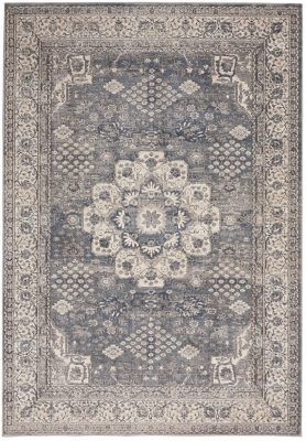 Nourison Nourison Quarry 4' X 6' Persian Area Rug, Gray/Ivory, large