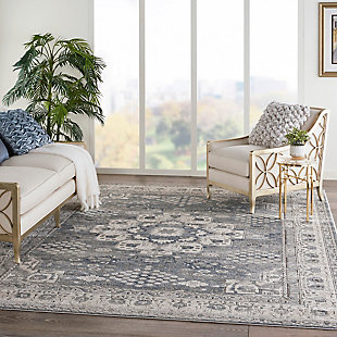 Create a sense of tranquility with the sophisticated quarry collection. Its subtle, mineral-inspired colors mirror the beauty of natural stone with a dash of artful elegance. choose from intriguing abstracts or modern expressions of classic persian design. Put your home in the vanguard of contemporary decor with this compelling collection of area rugs. Indulgently soft yet durable in a power-loomed blend of 80% polypropylene, 20% polyester. Made in turkey. Superb subtlety of color marries intricacy of detail to create this fascinating quarry area rug. The classic persian design displays bold florals in geometric shapes, all in a softly mineralized palette of slate, sand and alabaster. Enjoy this lush garden in any room for a luxurious focal point.80% polypropylene, 20% polyester | Power loomed | Easy-care fibers | Moderate shedding | Mineral-inspired colors mirror the beauty of natural stone and soft pile is inviting underfoot | Indoor only | Imported