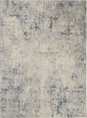 Nourison Slate Blue And Ivory 8'x11' Large Rug | Ashley Furniture HomeStore