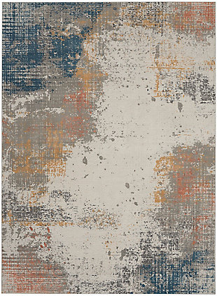 Nourison Nourison Rustic Textures 8' X 11' Area Rug, Gray/Blue, large