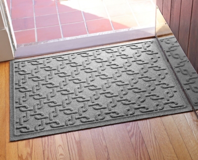 Home Accents Aqua Shield 1'11" x 3' Interlink Indoor/Outdoor Doormat, Gray, large