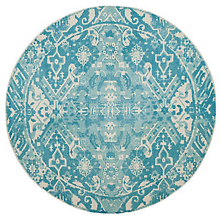 Home Accents Restoration 6' x 6' Round Rug, , large