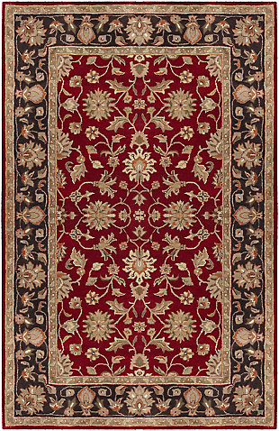 Surya Moore Area Rug, Red, large