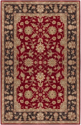 Surya Moore Area Rug, Red, large