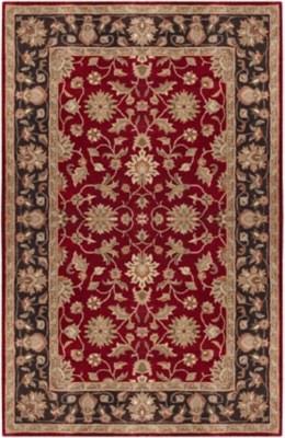 Surya Moore Area Rug, Red, large