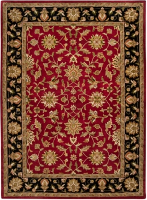 Surya Moore Area Rug, Red, large