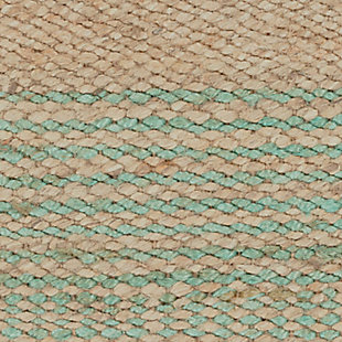 With subtle sophistication and classic style, this rug will bring a flawless look to your home. Handwoven in India with jute, the classic coloring found within this low pile piece will bring truly timeless charm to any room. It is reversible prolonging its lifespan. 100% jute | Hand Woven | Imported | Reversible | Spot clean
