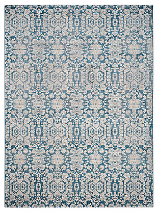 Home Accents SOFIA 8' x 11' Rug, Blue/Beige, large