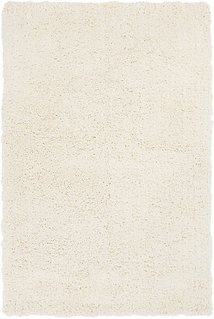 Radiating a sense of relaxed refinement, this exquisite rug will effortlessly cement itself as the favorite piece in your space. Hand woven with 100% polyester, it features a plush shag finish that is splendidly soft underfoot. This durable piece effortlessly fuses classic comfort and design in any room. Spot cleaning is recommended.100% polyester | Hand woven | Imported | Minimal shedding | Spot clean