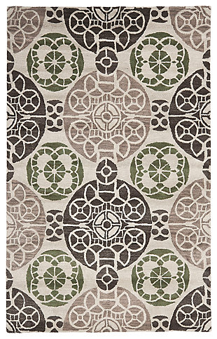 Home Accents WYNDHAM 4' x 6' Rug, Ivory/Brown, rollover