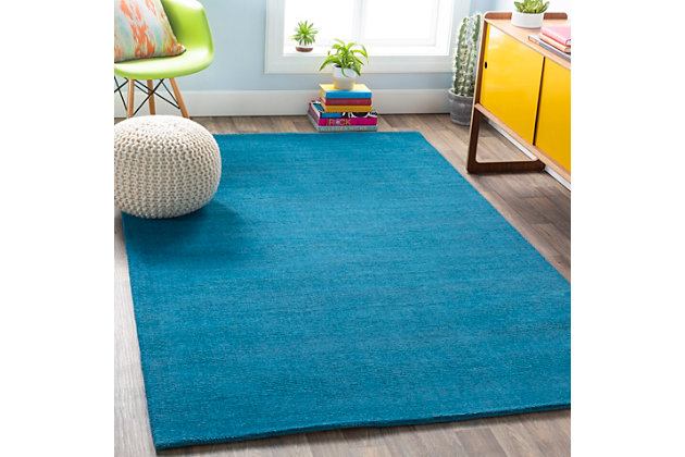 Fusing current trends with divine design, this rug is a truly exquisite look for your space. With a sleek, modern look, this rug embodies the time-honored tradition of handmade design while maintaining its affordability, making it the perfect centerpiece for your home decor. Handwoven in India with 100% wool, this piece features a cut and loop design, with a medium pile for softness and depth.100% wool | Hand Loomed | Imported | Minimal Shedding | Spot clean