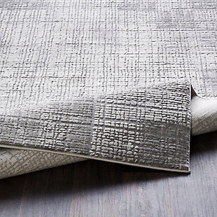 Cool tones and a high-low textured pile will bring luxurious, yet affordable style to your floors. Turkish made and utilizing a blend of polyester and polypropylene for added softness, the grandiose design will instantly become the centerpiece of your room. Maintaining a flawless fusion of style and durability, this piece is a prime example of impeccable artistry and design. 55% polyester, 45% polypropylene | Machine woven | Imported | No shedding | Spot clean
