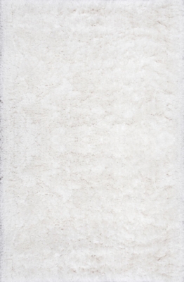 NuLoom Hand Tufted Kristan Shag 4' x 6' Area Rug, Ivory, large