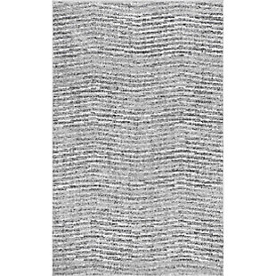 NuLoom Sherill Ripple Waves 5' x 8' Area Rug, Gray, large