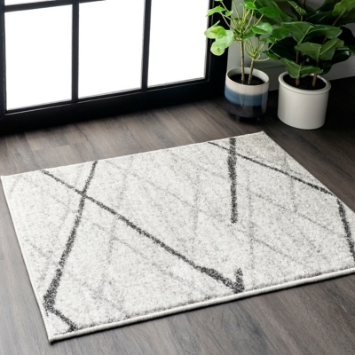 NuLoom Thigpen Broken Lattice 3' x 5' Area Rug, Gray, rollover