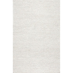 NuLoom Penelope Braided Wool Area Rug, Off White, large
