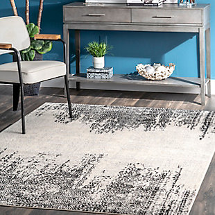 NuLoom Penelope Faded Tribal Chevrons 5' x 8' Area Rug, Gray, rollover