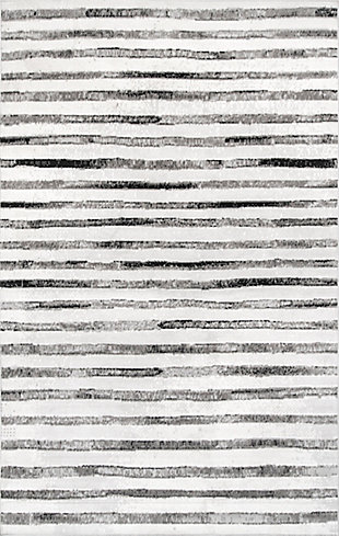 NuLoom Cassidy Modern Stripes 5' x 8' Area Rug, Gray, large