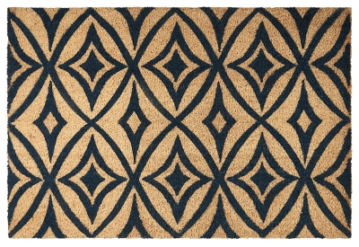 Nourison 1'6" X 2'4" Centro Doormat, Navy, large