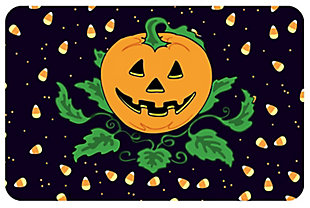 Home Accents 1'6" x 2'3" Candy Corn Pumpkin Doormat, , large