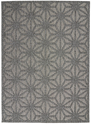 Nourison Cozumel 4' X 6' Area Rug, Dark Gray, large