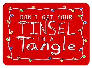 Home Accents 1'10" x 2'7" Tinsel in a Tangle Doormat, , large