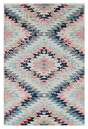 Home Accents Anika 2' X 3' Area Rug, Blue, large