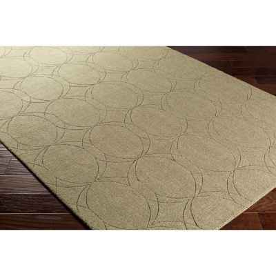 Home Accents Ashlee 5' X 7' 6" Area Rug, Olive, large
