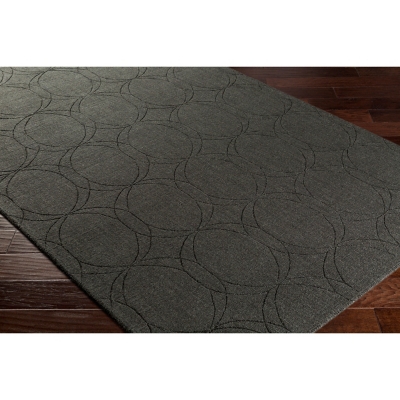 Home Accents Ashlee 5' X 7' 6" Area Rug, Black, large