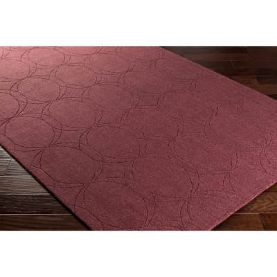 Home Accents Ashlee 5' X 7' 6" Area Rug, Burgundy, large