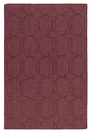 Bold, bright color will surely allow the radiant rugs of the ashlee collection by surya to become a flawless and exquisite addition to your space. Hand loomed in 100% wool. Each of these perfect pieces, with their glamorous geometric design and hypnotizing hues effortlessly embody a sense of vibrant charm from room to room within any home decor.Hand loomed | Carved | Cotton canvas (with latex) | Pantone colors:  19-1322