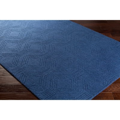 Home Accents Ashlee 5' X 7' 6" Area Rug, Navy, large