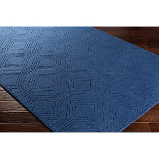 Home Accents Ashlee 8' X 10' Area Rug, Navy, rollover