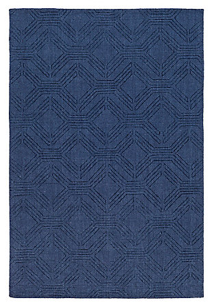 Home Accents Ashlee 8' X 10' Area Rug, Navy, large